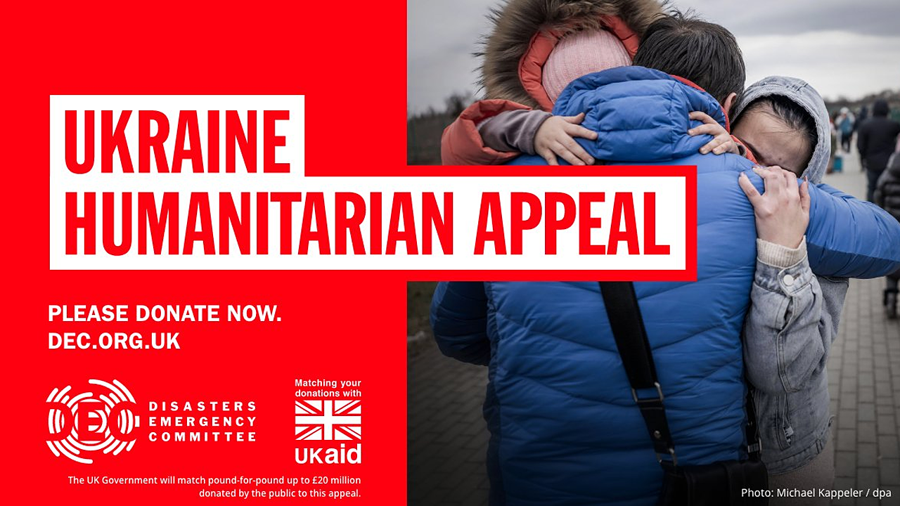 Banner image for the Ukraine disaster emergency fund