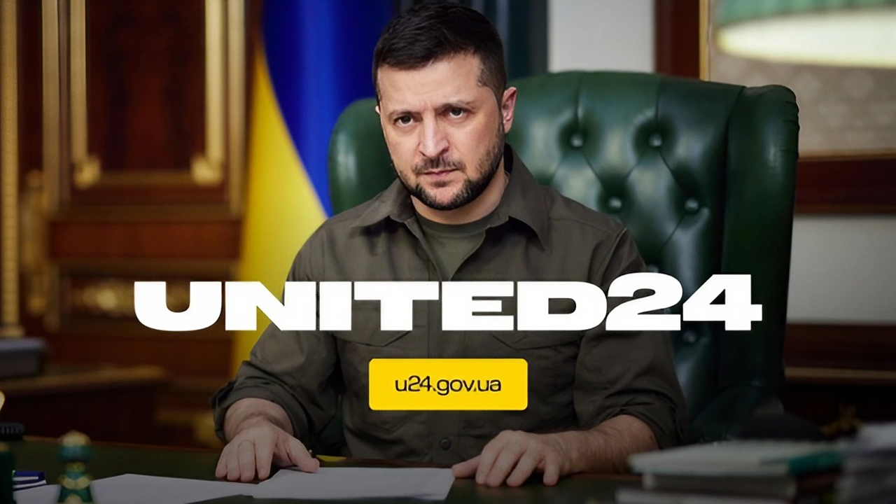 Banner image for the Ukrainian Governments United 24 campaign